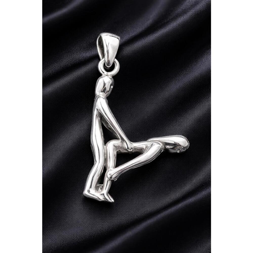 STERLING SILVER 925 Erotic Pendant Kama Sutra Pose SEX Love Man Woman